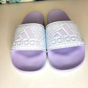 Adidas cloudfoam slides woman's 8